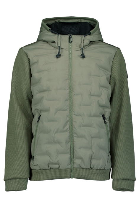 NO-EXCESS jacket short fit sealed hooded knit